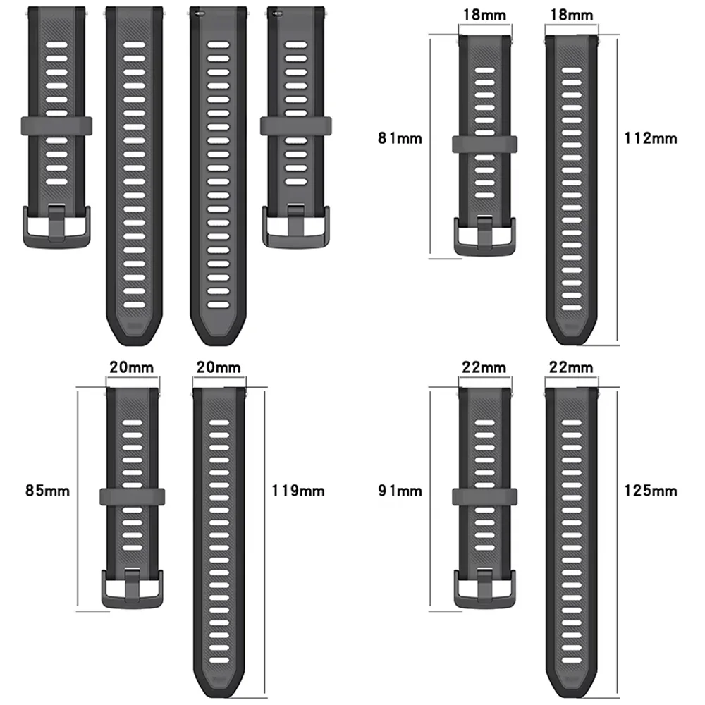 18/20/22mm Official Silicone Strap For Huawei Watch GT7 GT7 Pro GT6-5-4 Adjustable Correa For Huawei Watch 6 5 46mm GT Runner 2
