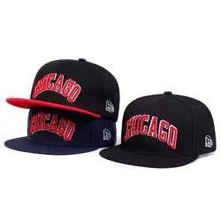 Unisex CHICAGO Embroidery Hip-hop Hats Outdoor Adjustable Casual Baseball Caps Sunscreen Hat