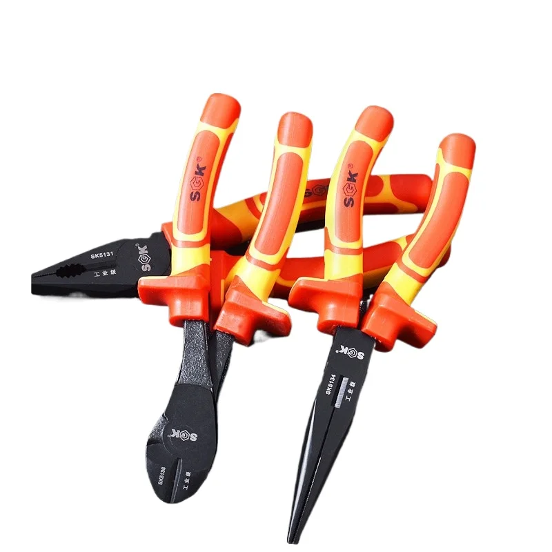 

Insulated wire pliers, special pointed nose pliers for electricians, diagonal nose pliers, high voltage resistance 1000V