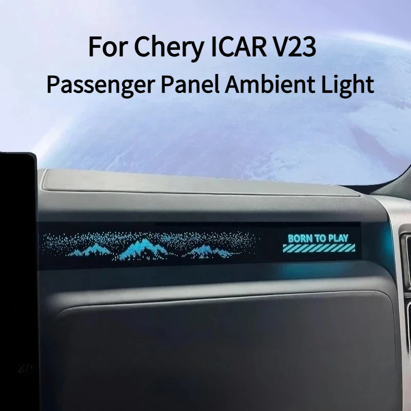 

For Chery ICAR V23 Passenger Panel Ambient Light Dynamic Co-pilot Atmosphere Light Interior Modification Accessories