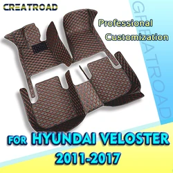 Car floor mats for Hyundai Veloster 2011 2012 2013 2014 2015 2016 2017 Custom auto foot Pads automobile