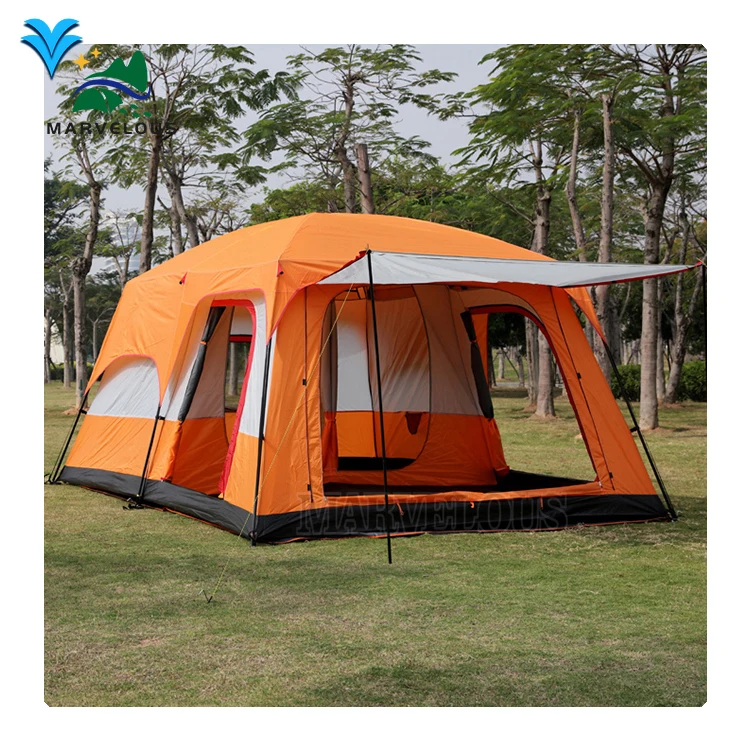 Familienzelt Camping Outdoor Zelt 2-Zimmer und Wohnzimmer