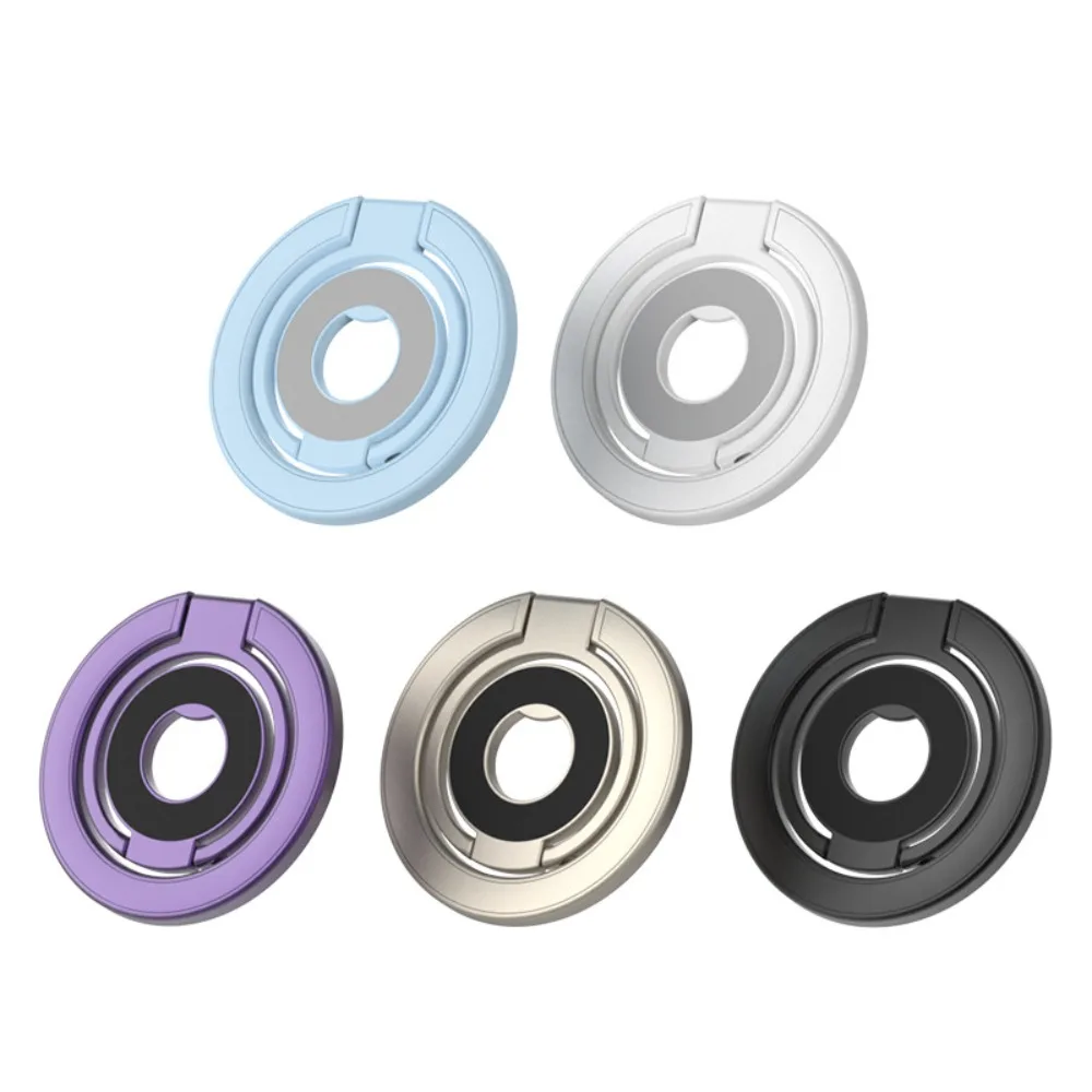 Neue Magnetische Telefon Ring Halter Doppelseitige Klapp Telefon Ständer Zubehör Sichere Tragbare Grip Halterung Unterstützung Für iPhone Samsung