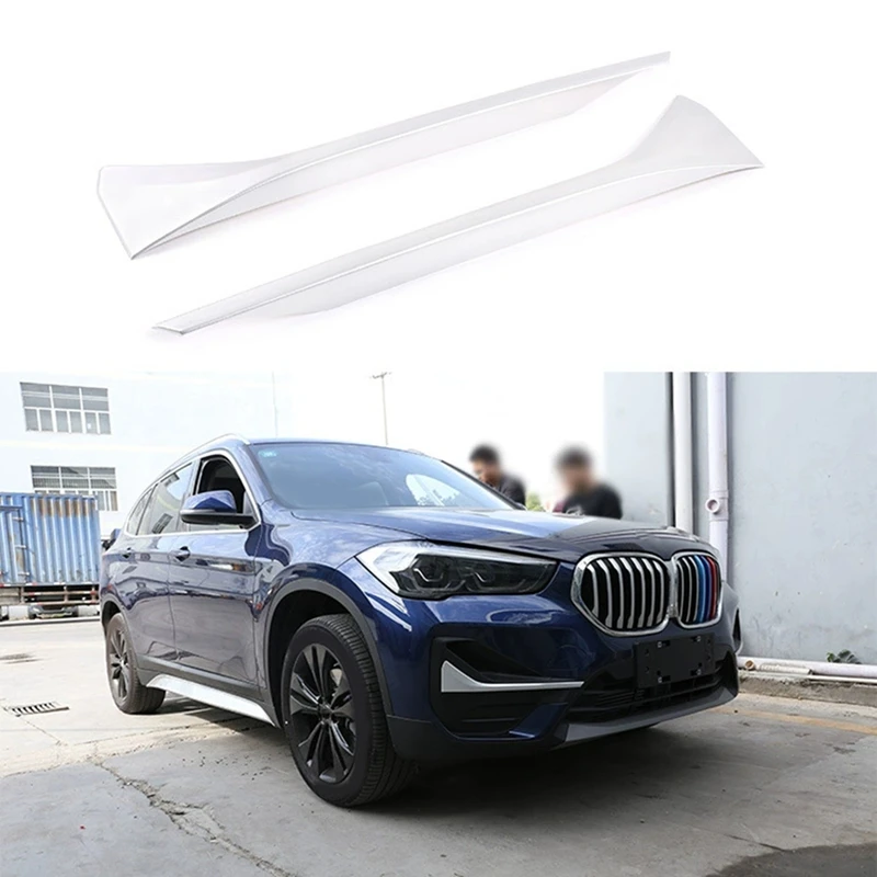 Front Bumper Fog Light Cover Trim Lip Spoiler Side Cover for BMW X1 2020-2022