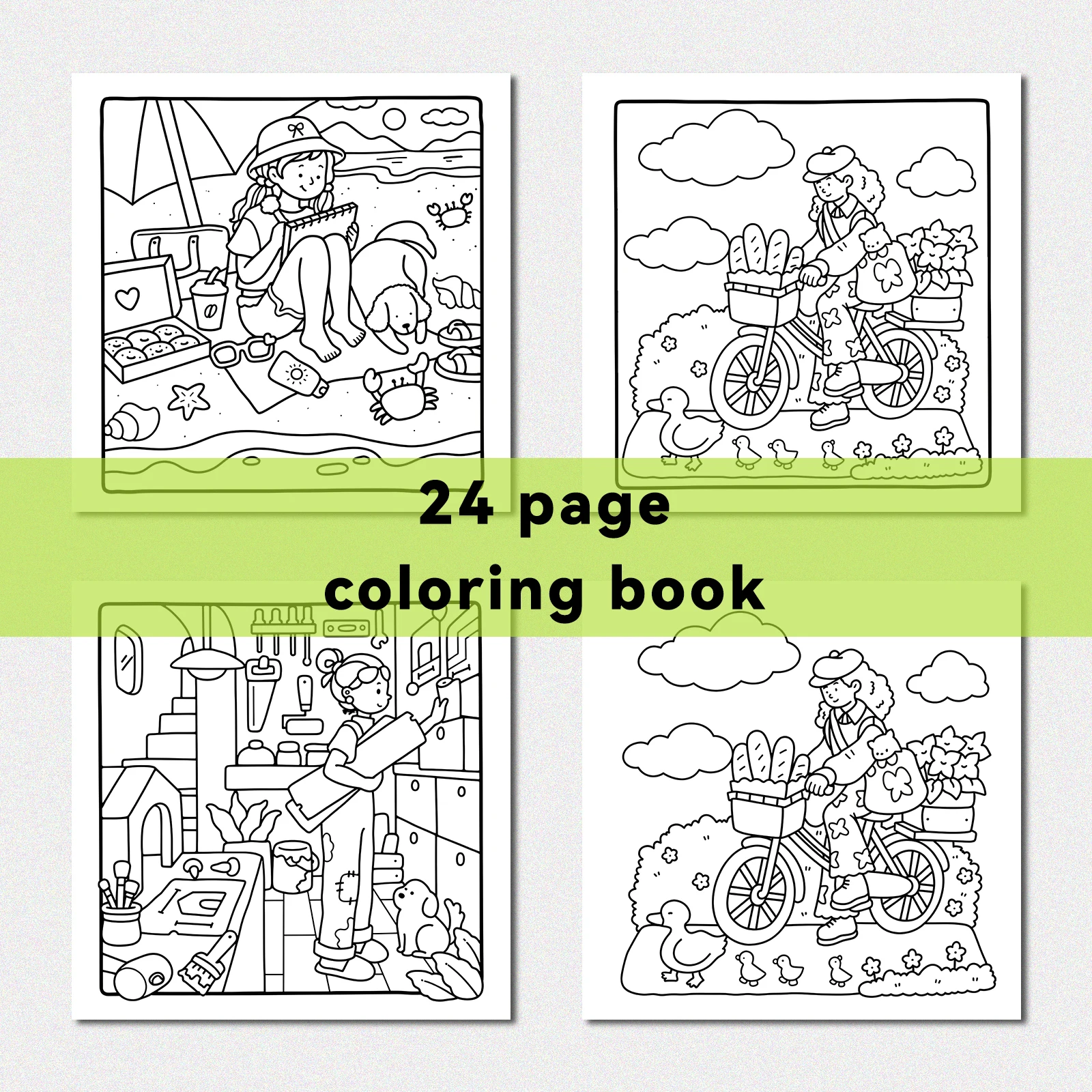 Cozy Friends Coloring Book for Adults and Teens Featuring Cute Cozy Daily Activities Kids Graffiti Book Perfect Gift Birthday image 6