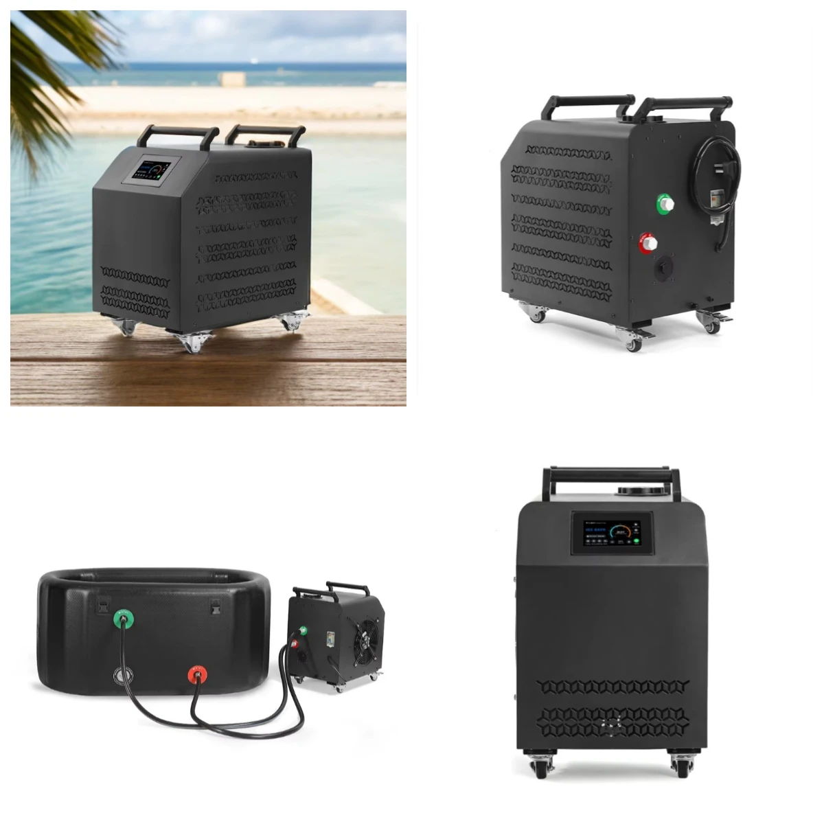STLF 1hp Cold Plunge Ice Bath Chiller with Pump 220v R410a Wide Temp Range for Improved Recovery
