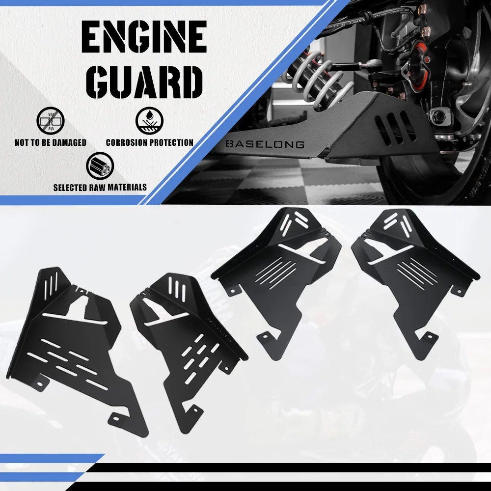 

Ryker 600 900 Sport & Ryker Rally Edition FOR Can-Am Aluminum Front Splash Guard Protectors A-Arm Protectors 2018-2023 2024 2025