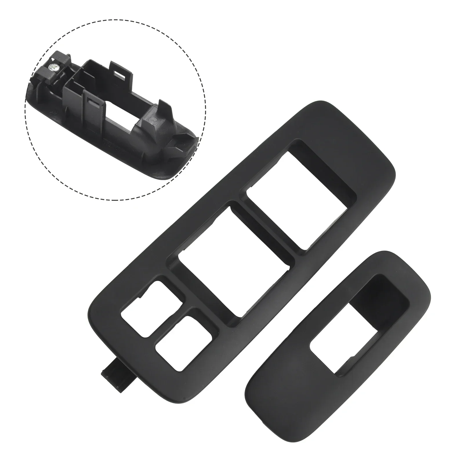 Brand New Switch Cover Electric Glass ABS Black Car Accessories Direct Replacement Front Pair For Nissan Qashqai J10 08-15