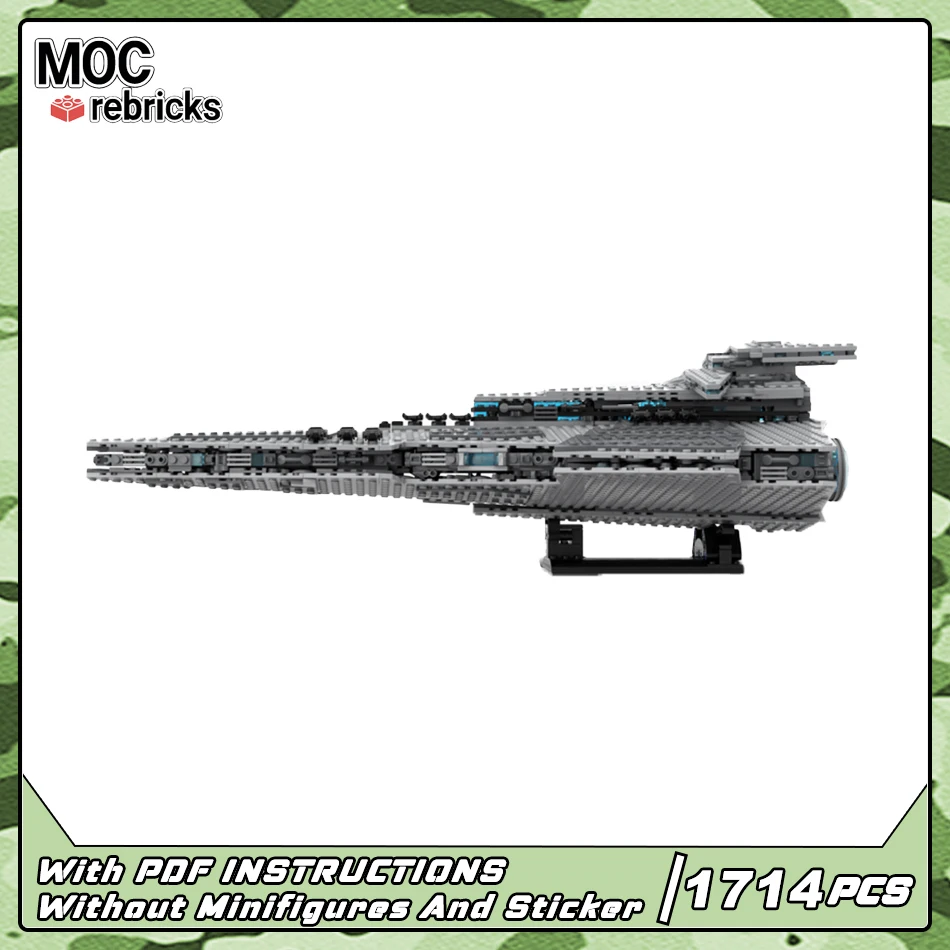 MOC スペースシリーズビルディングブロックモデル MIDI ハロークラスドレッドノートハイテク飛行武器オリジナリティ DIY キッズパズルギフト