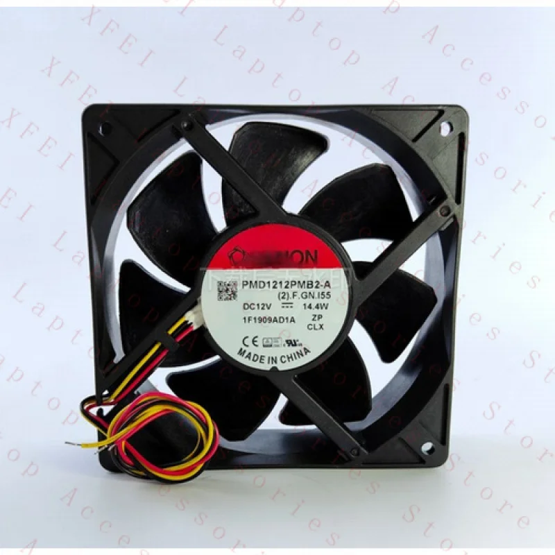 F for SUNON PMD1212PMB2-A DC12V 14.44W 12038 12CM 3-Wire Inverter Cooling Fan