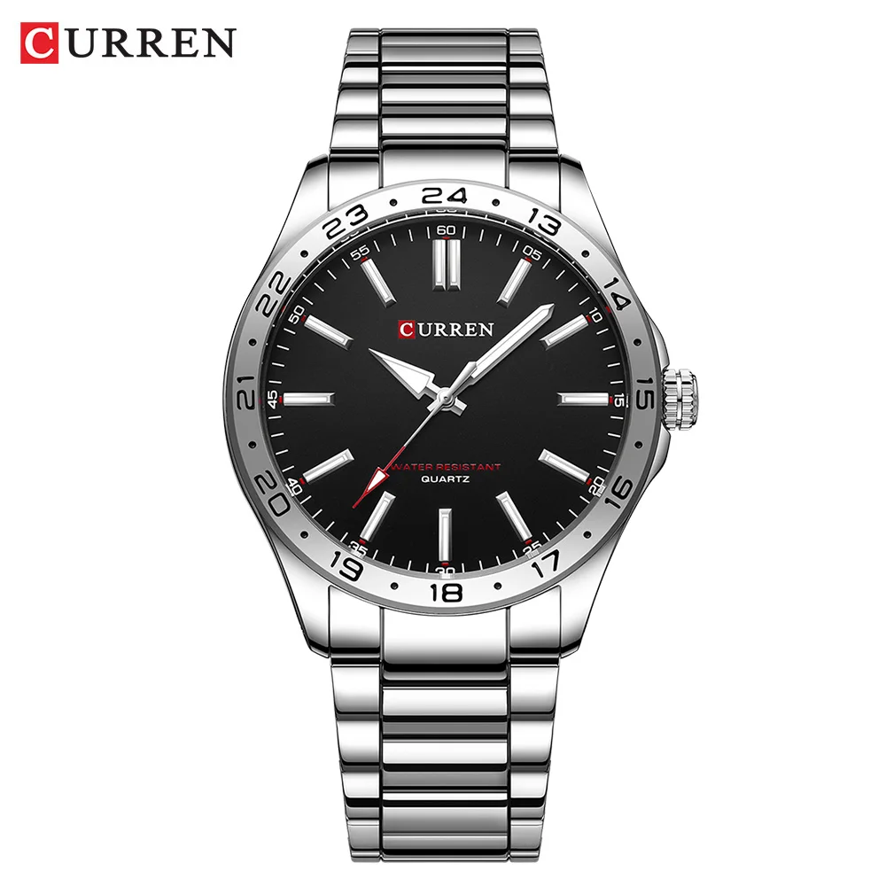 CURREN 8452 Quartz Watch Men Waterproof Sport Military Watches Mens Business Stainless Steel Wristwatch Male Clock reloj hombre