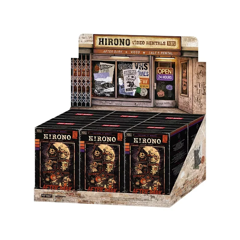 POP MART Hirono After Dark Mist Walker Serie Plüschpuppe Anhänger Trendige Mystery Box Anime Actionfigur Blind Box Spielzeugmodell