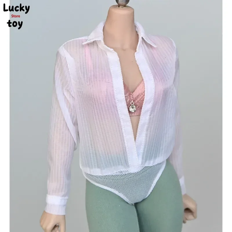 1/6 Scale Female Soldier Lightweight Semi-transparent Shirt Jumpsuit Clothing Fit 12inch Action Figures PH TBL Body