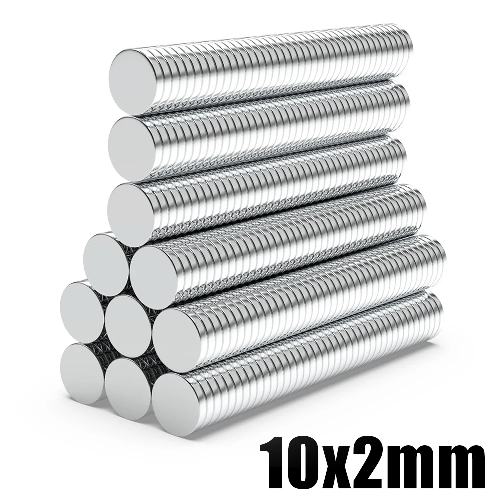 10/20/50/100/200/500Pcs 10x2 Super Strong Magnet 10mm X 2mm Round Magnetic NdFeB Neodymium magnet N35 Powerful Disc imanes 10*2