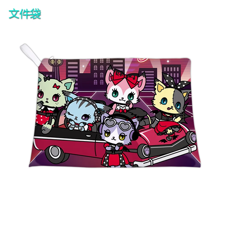 Beatcat 99763 anime personalizado bolsa casual caneta documento saco estudante dos desenhos animados tote crianças unisex