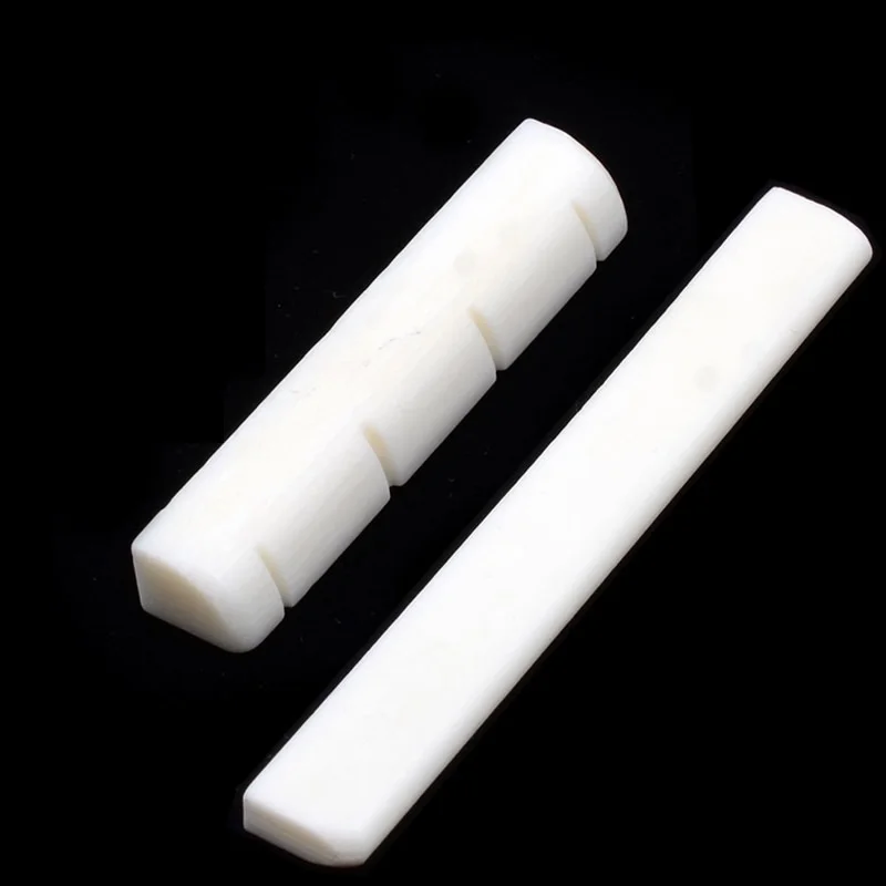 21 inches Natural Bone Ukulele 4String Mini Guitar Bridge Nut Saddle 100% Natural Cow Bone Handmade Bone Blank Block