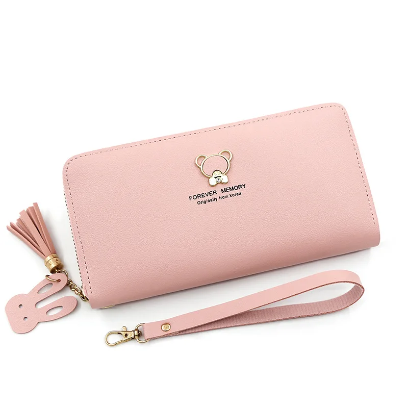 New Simple Women\'s Wallet Long Large Capacity Zipper Phone Bag Card Holder Female Purse Coin Pocket Wallet For Girls