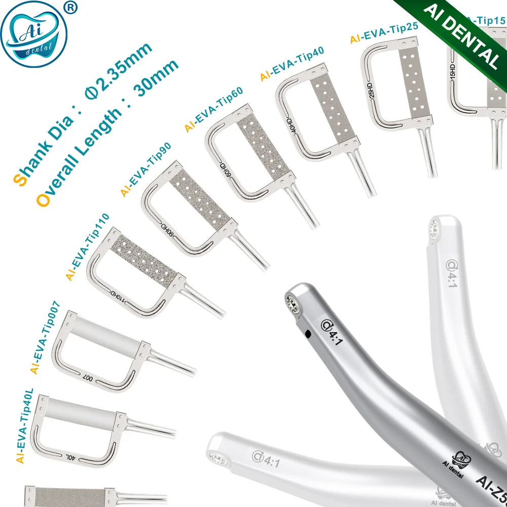 AI-IPR-SET Dental Interproximal Saw Blades​​ Mixed Sizes for 4:1 Vertical Reciprocating Orthodontic Handpiece