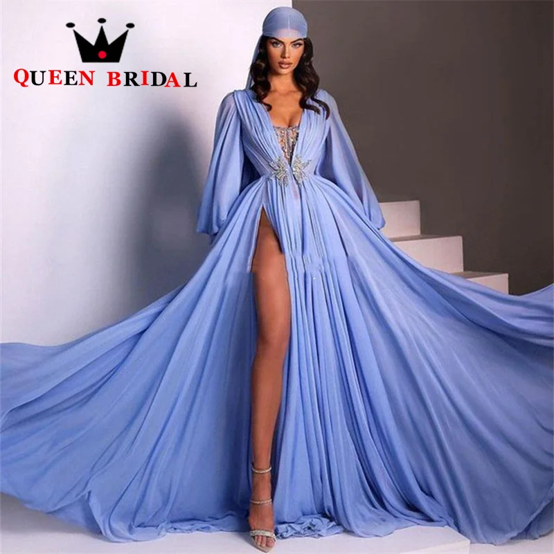 Chiffon Cap Sleeves Saudi Arabia Prom Dresses Lace Applique A Line Elegant Pleat Evening Party Gowns Balo Elbise Custom D28C