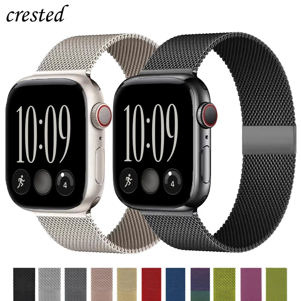 Magnetic Straps for Apple Watch Band 44mm 40mm 45mm 46mm 49mm 42mm 41mm Belt Bracelet iWatch Series 12 10 9 8 7 6 5 SE Ultra 4/3