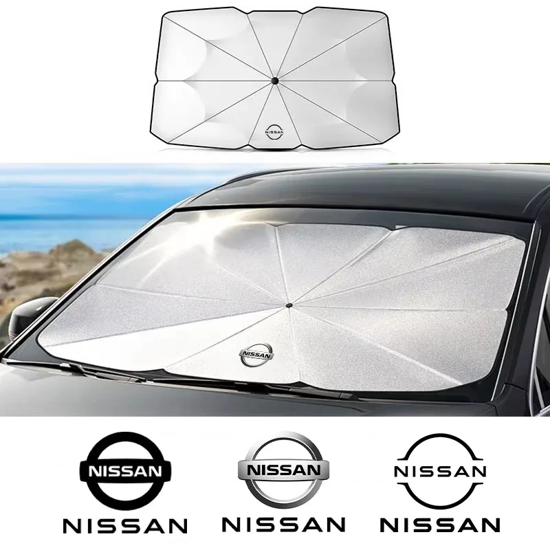 

Солнцезащитный зонт-шторка на лобовое стекло для Nissan Qashqai Juke J10 J11 X-Trail T32 T31 Kicks Tiida Pathfinder Note LEAF