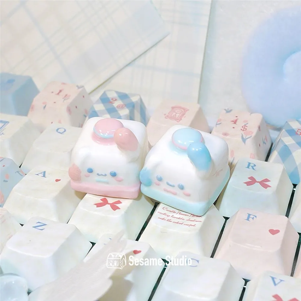 Cute Sanrio Keycap Custom Handmade Artisan Keycap Personalized ESC Tab Key Caps Creative Gift for Cherry MX Mechanical Keyboard