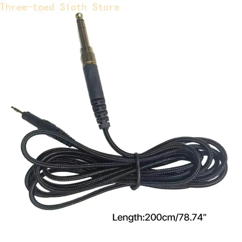 Ersatz-ATH-M50x-Kabel mit 6,35-mm-Adaptern für M40X/M50X/M60X/M70X-Kopfhörer E74A – Detail 6