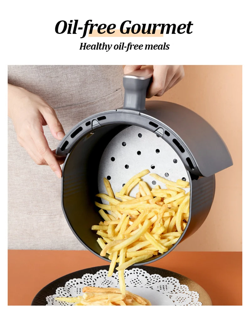 50 stücke Bambus Dampfer Papiere Einweg Antihaft-Dampfer Matte Öl Papier Luft Friteuse Ofen Küche Pan Pad Airfryer bakpapier – Detail 10