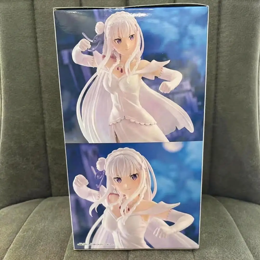 Original Banpresto Re:Life in a Different World from Zero Anime Emilia Action Figurine Toys PVC Model Collection Decoration view 5