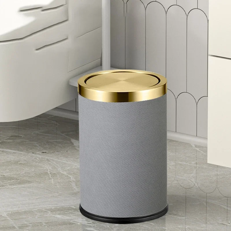 Creative Small Trash Cans Bedroom Advanced Modern Nordic Trash Can Service Storage Bins Cubo Basura Cocina Accessories GPF30XP