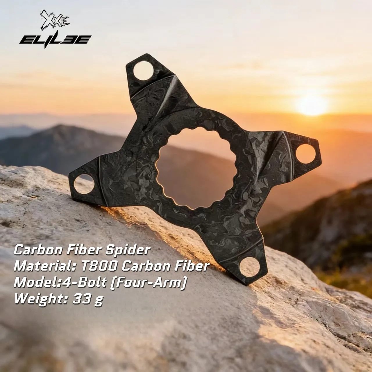 

ELILEE XXE Aluminum Alloy Chainring Spider 110BCD 4-Hole 5-Hole Carbon Fiber High-Strength Lightweight Design