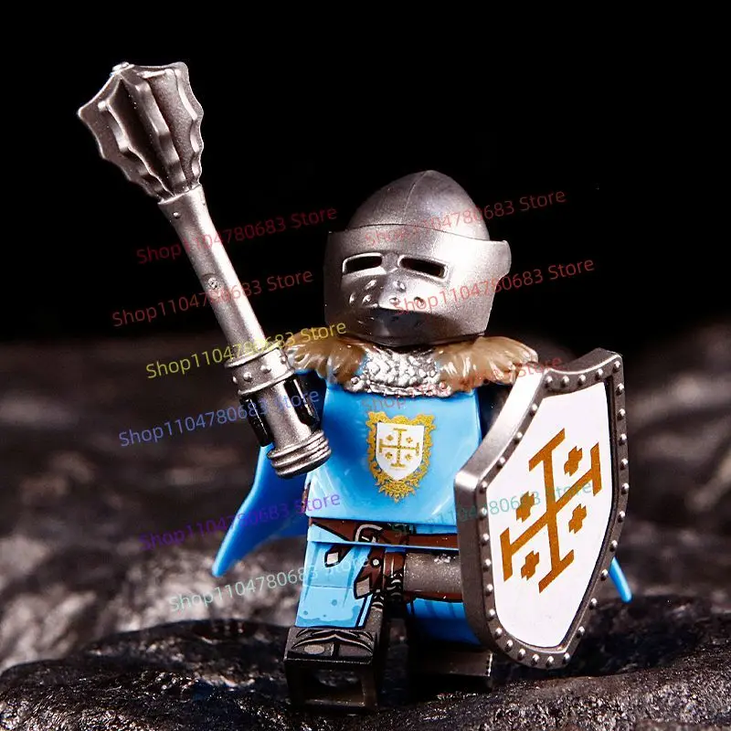 MOC Building Blocks Medieval Army Cavalry Mini Figure Assembly Model Display Collectible Anime Cartoon Accessories Toy Gift