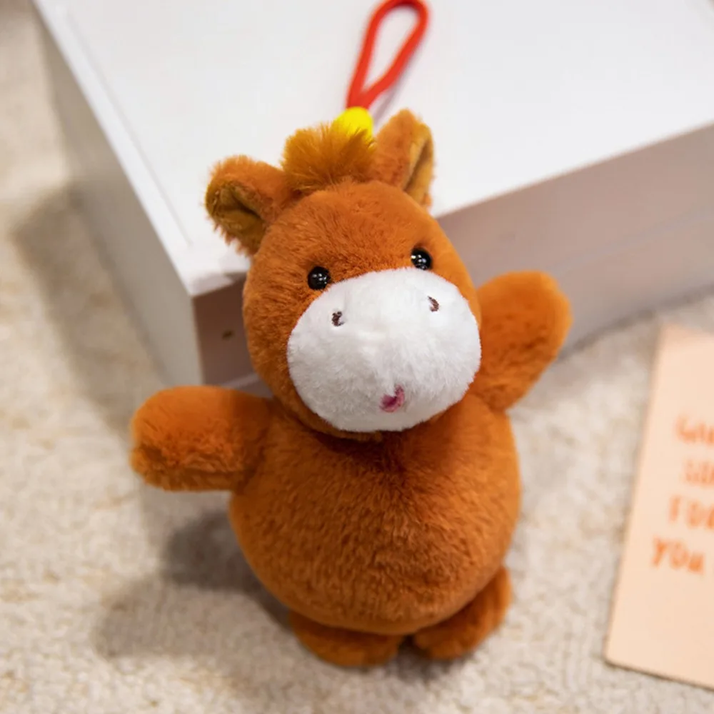 พวงกุญแจกระต่ายคาปิบาราสุดสร้างสรรค์ พวงกุญแจหมีแรคคูนสัตว์ต่างๆ นุ่มฟู จี้เล็กๆ ของขวัญ