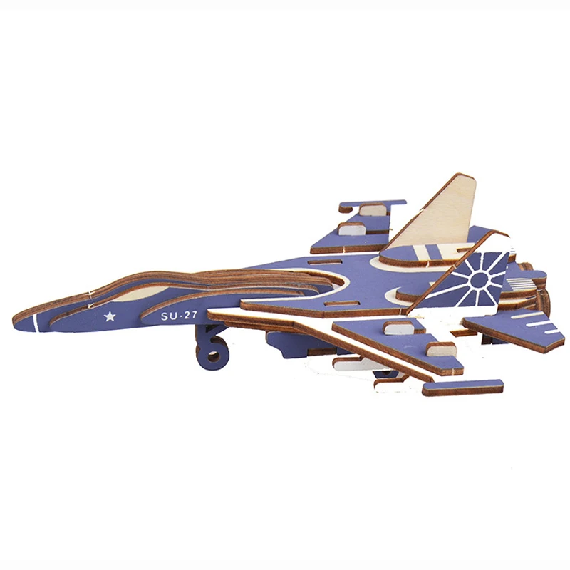 Puzzle 3D en Bois Modèle d'Avion, Analyste d'Artisanat Créatif, Jeux de Puzzle, Jouets, Cadeau pour Enfants et Adultes, P86