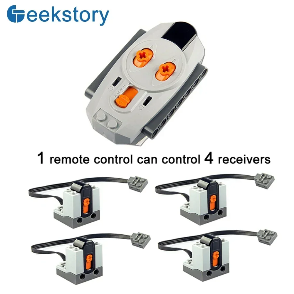 أجزاء وظائف الطاقة MOC التقنية مجموعة استقبال التحكم عن بعد بالأشعة تحت الحمراء 8879 8884 لعبة مكعبات البناء ليجيدز