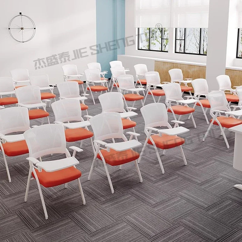 Folding Training Office Chair Classroom Conference Room Meeting Chair Writing Board Silla De Escritorio Office Furniture WKOC