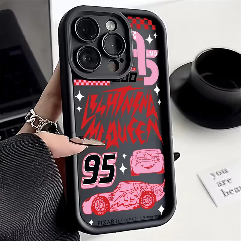 Funda de teléfono Cars Lightning McQueens para Motorola Moto Edge G15 G24 50 G35 G05 G34 E14 G75 G PLAY G85 60 40 Neo Pro 4G 5G TPU suave