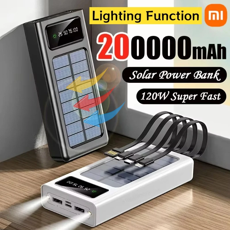 Power Bank Xiaomi 200000mAh με Ηλιακή Ενέργεια 11.4€