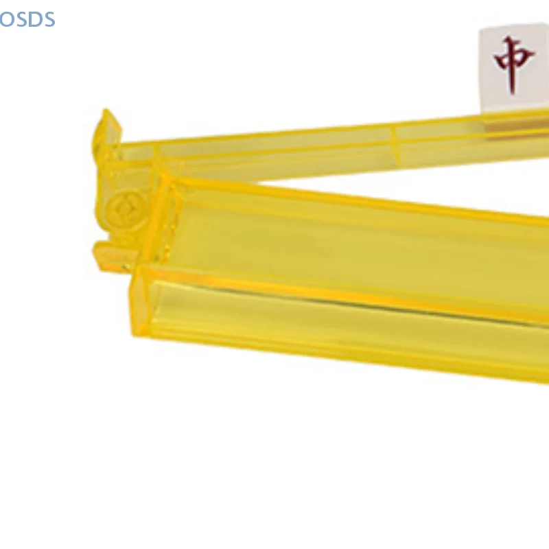 

1/4 шт. прозрачная акриловая стойка для маджонга и толкатель, современные американские стойки для плитки Majiang Mah Jongg, универсальная стойка для плитки и толкатель