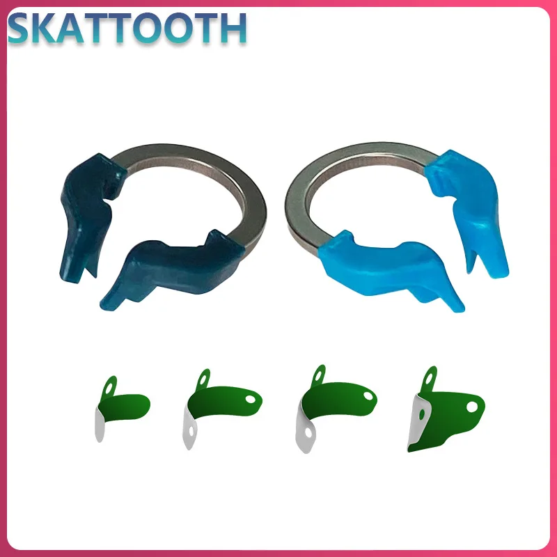 

50/100 Pcs Dental Matrix Bands Non-Stick PTFE Coat M4 2.0 +Contoured Matrix System Nickel Titanium Clamping Ring Dentist Tools
