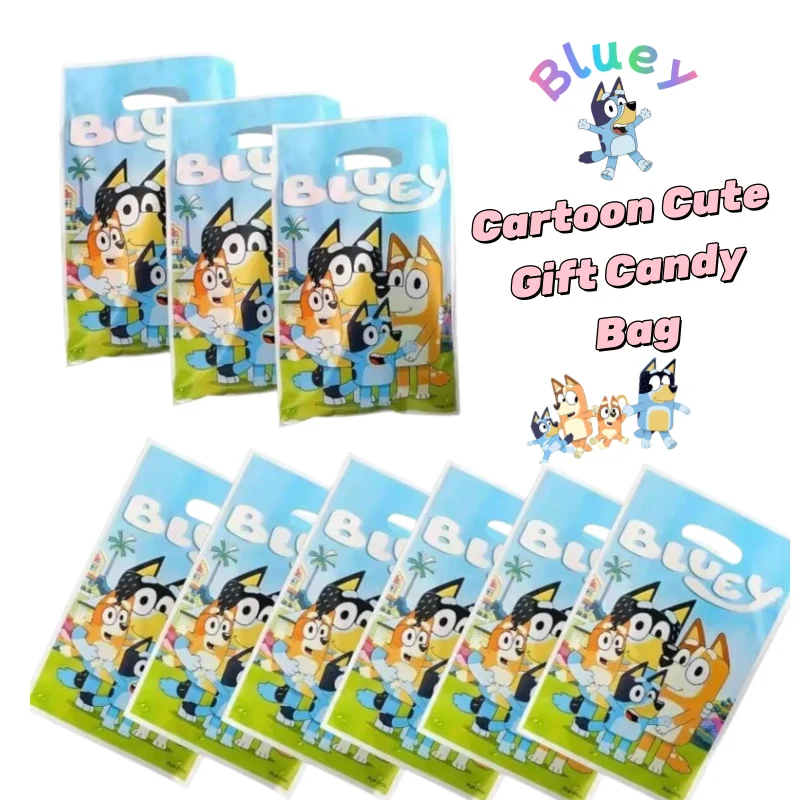 Новая подарочная сумка Bluey Bingo Bandit для вечеринок: яркая, креативная, индивидуальная, мультяшная, милая, для праздников и конфет