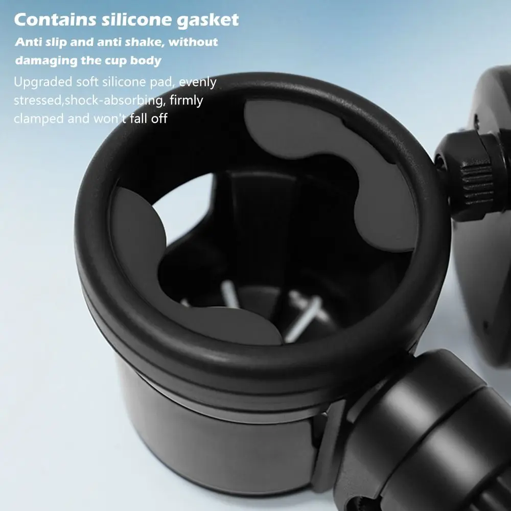 3 in 1 Design Stroller Cup Holder 360° Rotation Non Slip Cup Holder Multi Function Multicolor Phone Holder Stroller Accessories