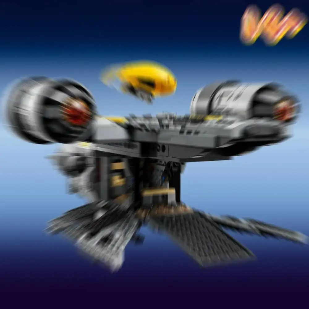 930Pcs Space Transport Ship Building Blocks Sci Fi Vessel Model With Open Cabin Collector Ornament Christmas Gift