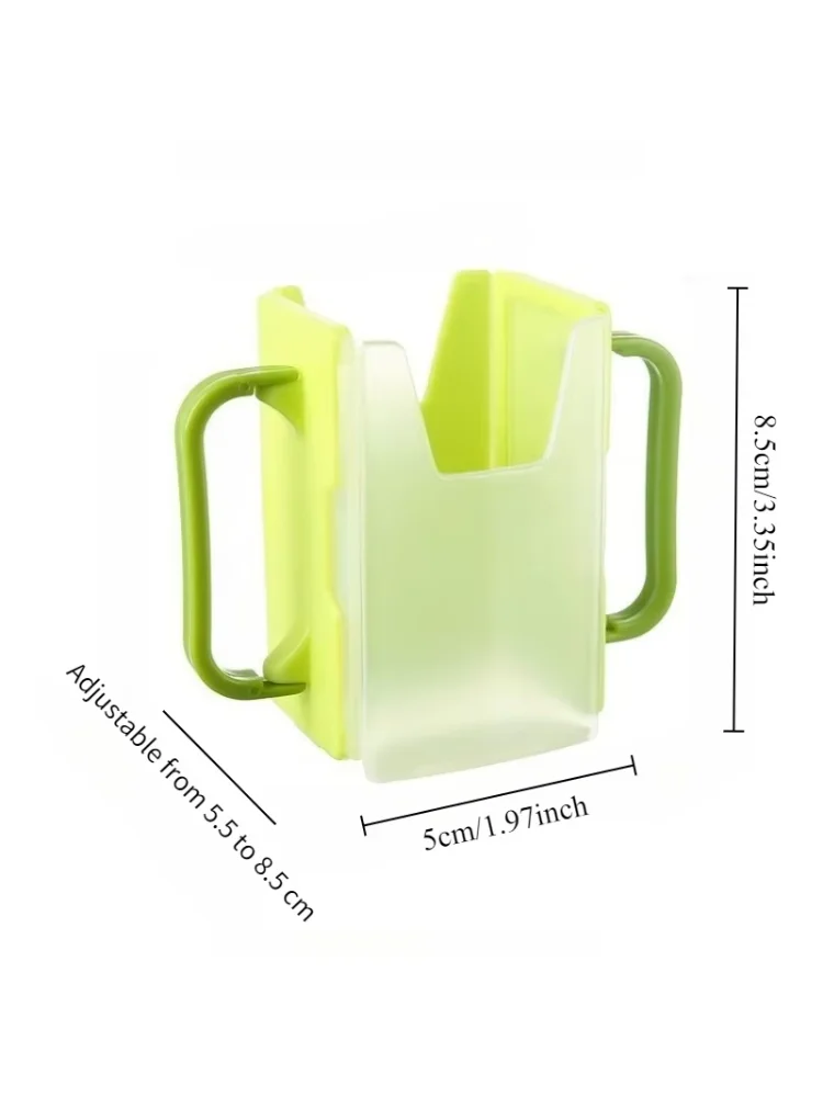 1pc Adjustable-Size Milk Anti-Squeeze Box Child-Safe Anti-Squeeze Leak-Proof Cup Holder Baby Drink Anti-Splash Anti-Burn Sleeve