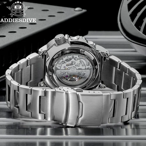 Imagen 2 del producto ADDIESDIVE reloj automático esqueleto de lujo para hombre con cristal de zafiro BGW9 reloj de buceo luminoso 200m relojes mecánicos analógicos para hombre