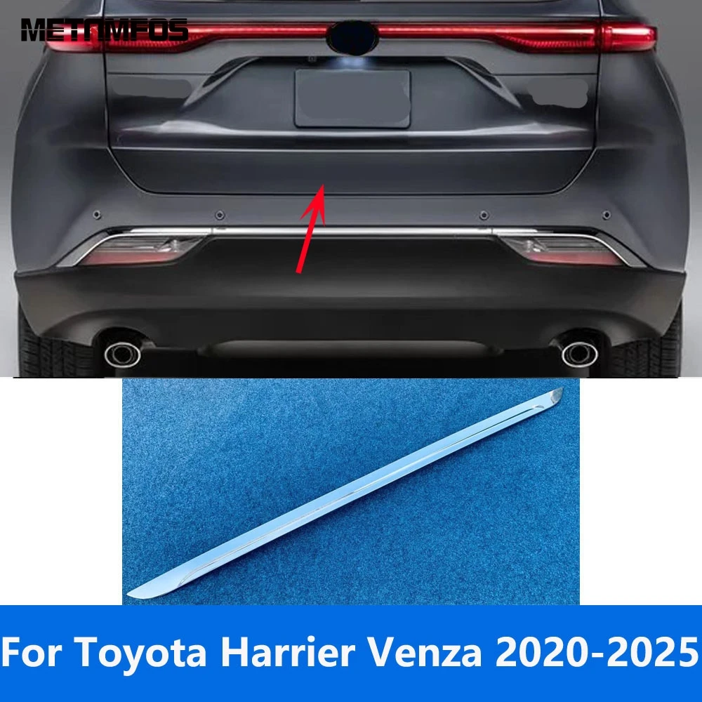 

Для Toyota Harrier Venza 2020-2022 2023 2024 2025: Хромированная накладка на крышку багажника, аксессуары для стайлинга автомобиля