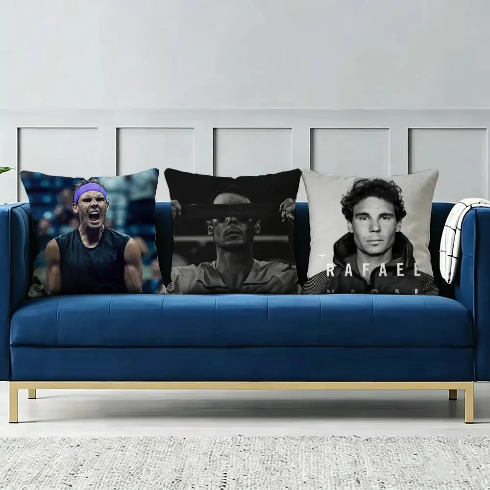 Rafael Nadal Tennis Pillow cover Soft Microfiber Pillowcase Home Sofa Decor Surprise Decorative printed.