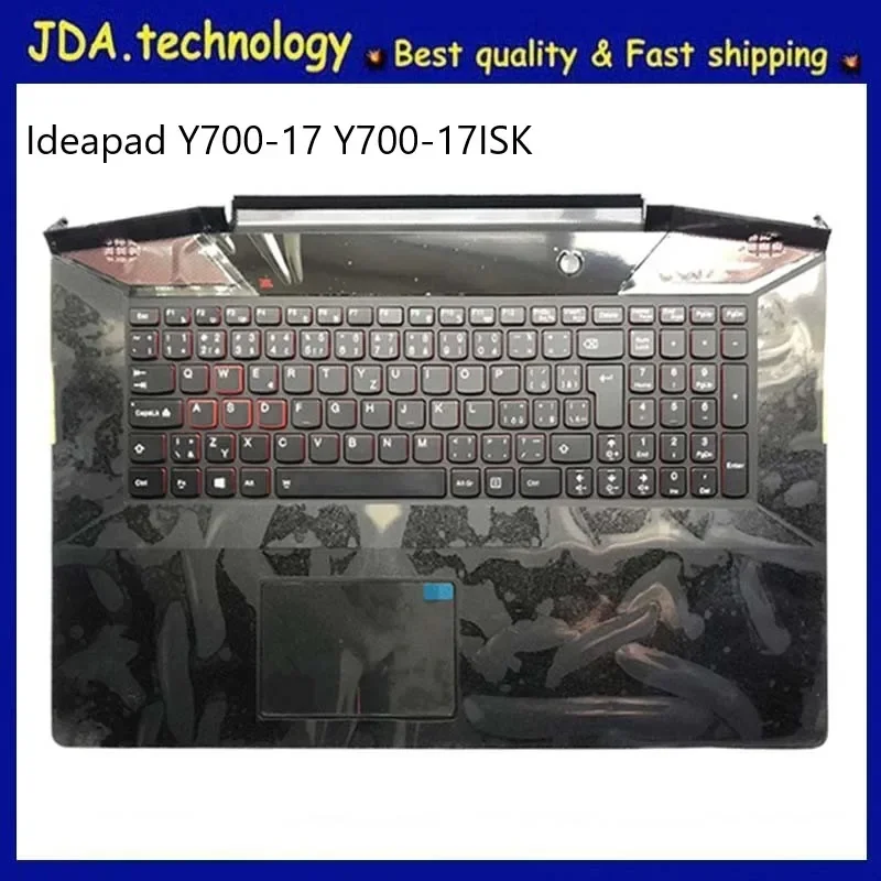 MEIARROW        New/org For Lenovo Ideapad Y700-17 Y700-17ISK  Palmrest EUR Keyboard Upper Cover Touchpad Backlit