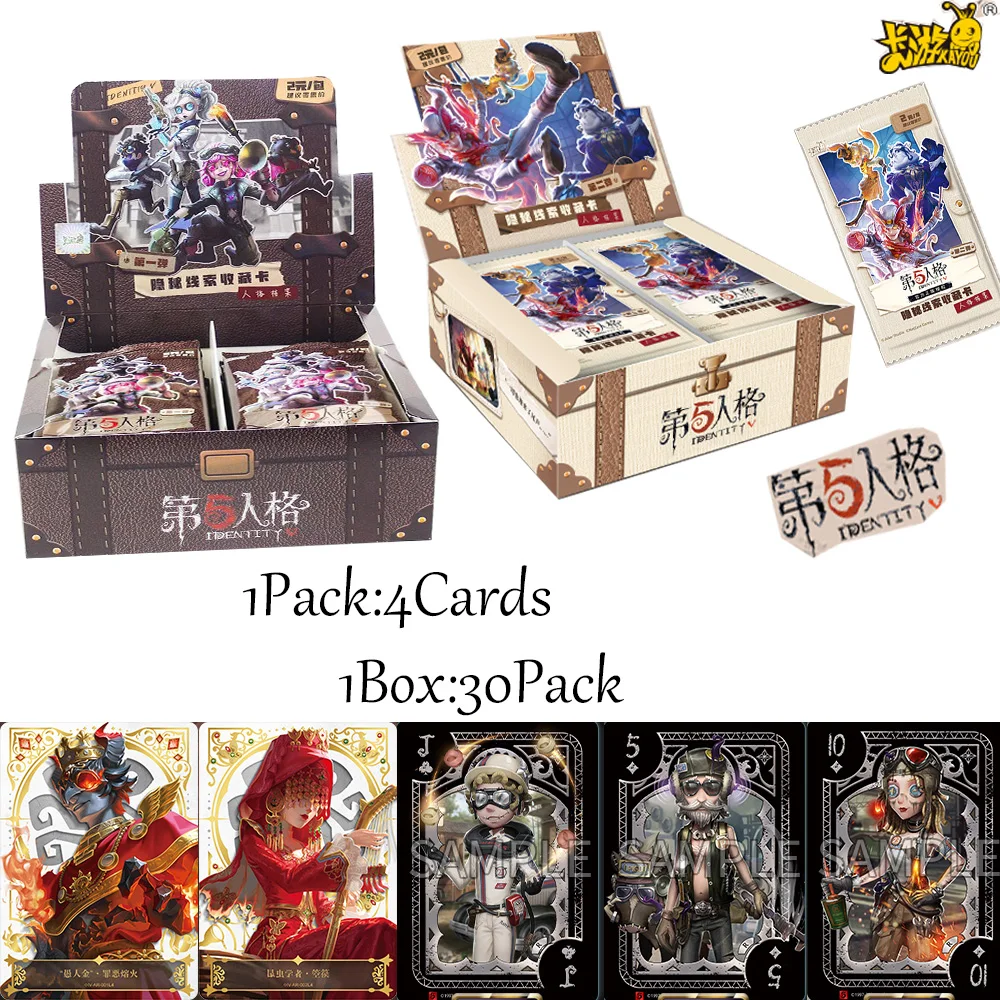 

Genuine Kayou Identity V Shadow Fun Pack Series 1 & 2, Secret Clues Collectible Cards, Game Anime Peripherals Gift Toys