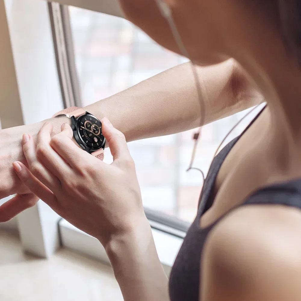 Für Amazfit Bip Max Bip6 5 UNITY Bip3 U S Pro 20mm 22mm Nylon-Fallschirm-Uhrenarmband für Amazfit Balance 2/Cheetah 2 Sportarmband – Detail 25